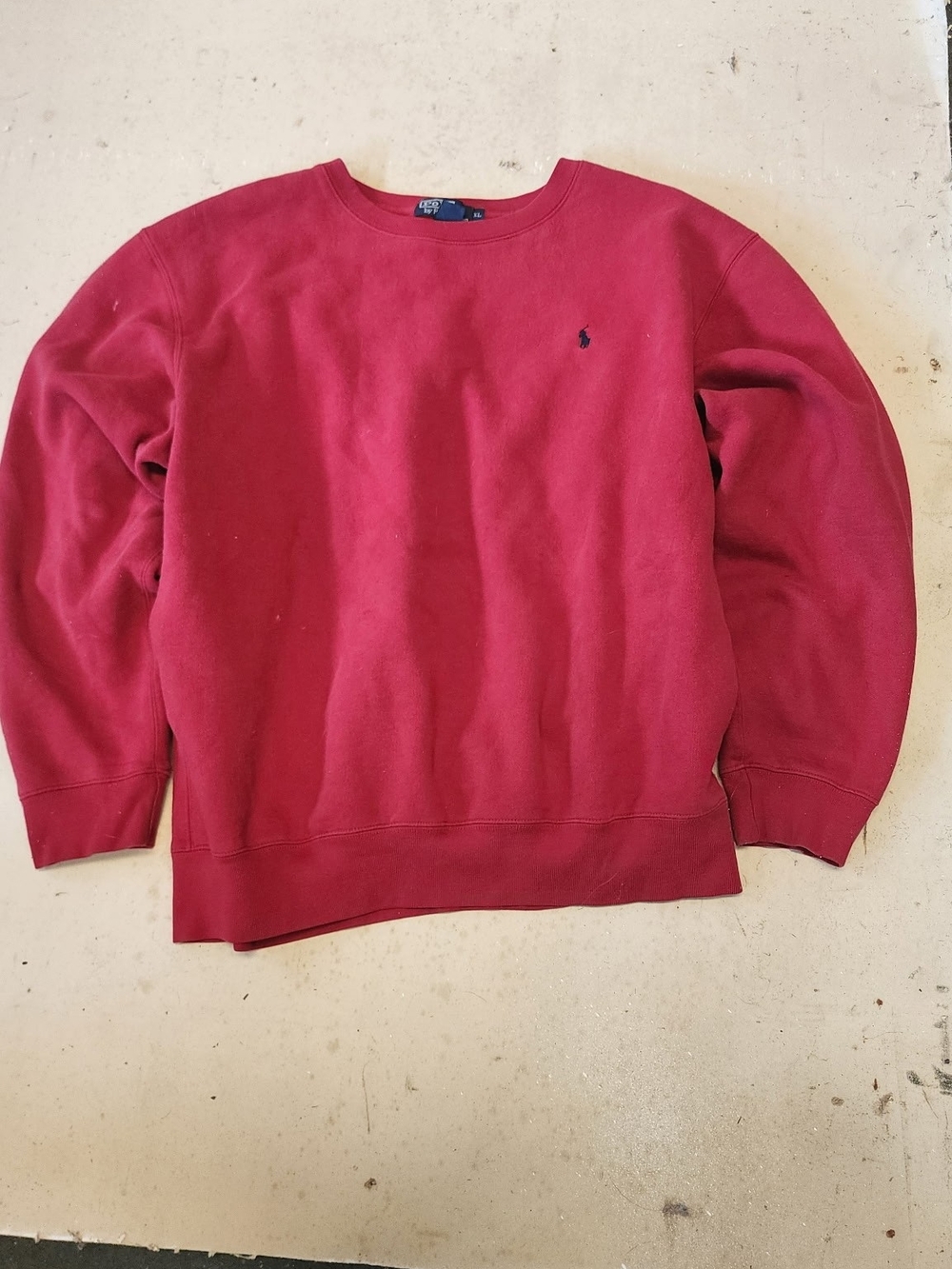 Ralph Lauren Burgundy Crewneck Sweatshirt
